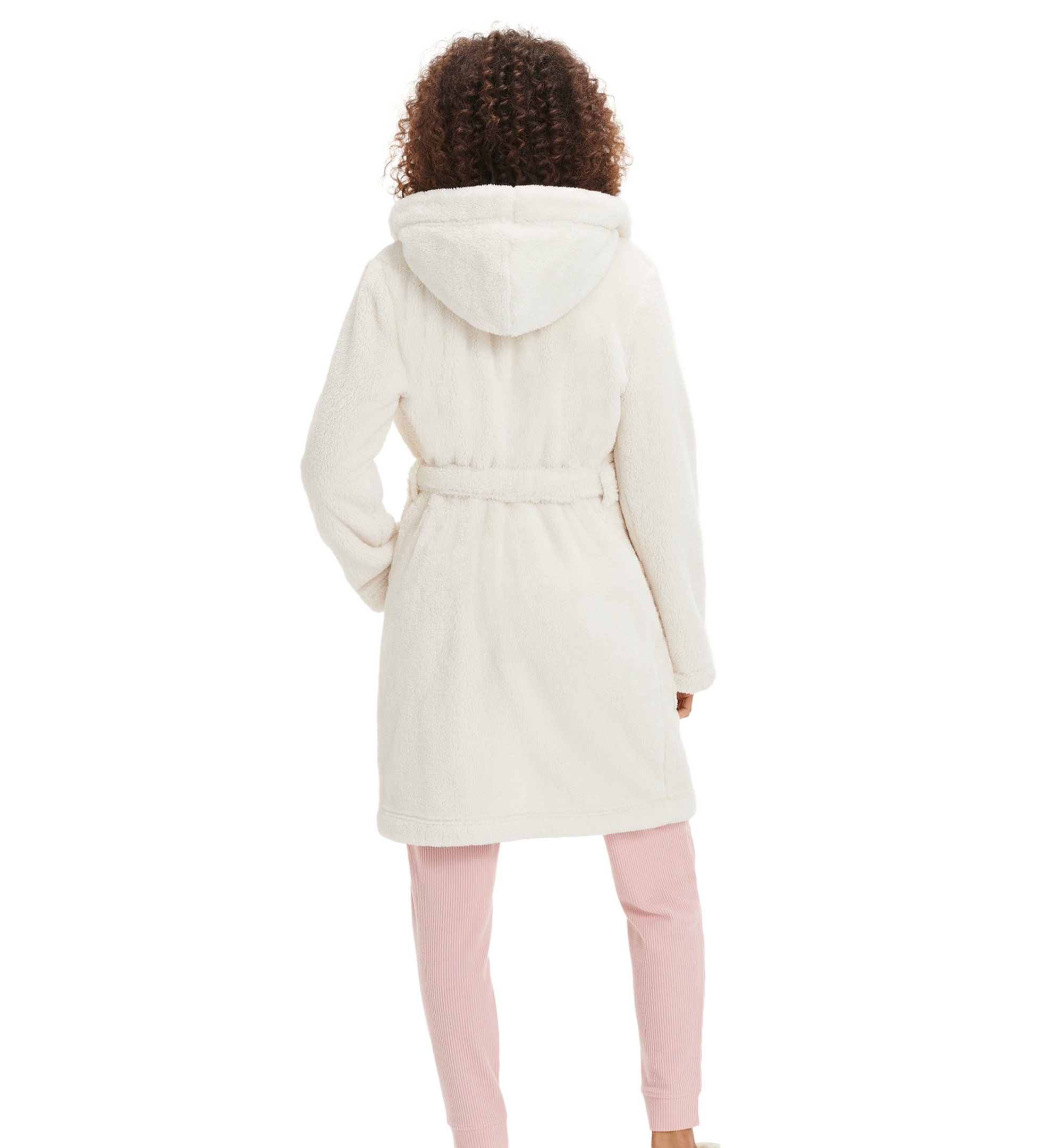 UGG® Women's Aarti Belted Fleece Robe - White