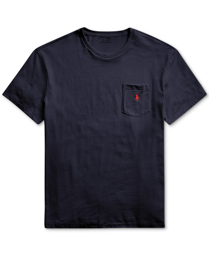 Polo Ralph Lauren Men's Classic-Fit Crewneck Pocket T-Shirt - Ink Blue