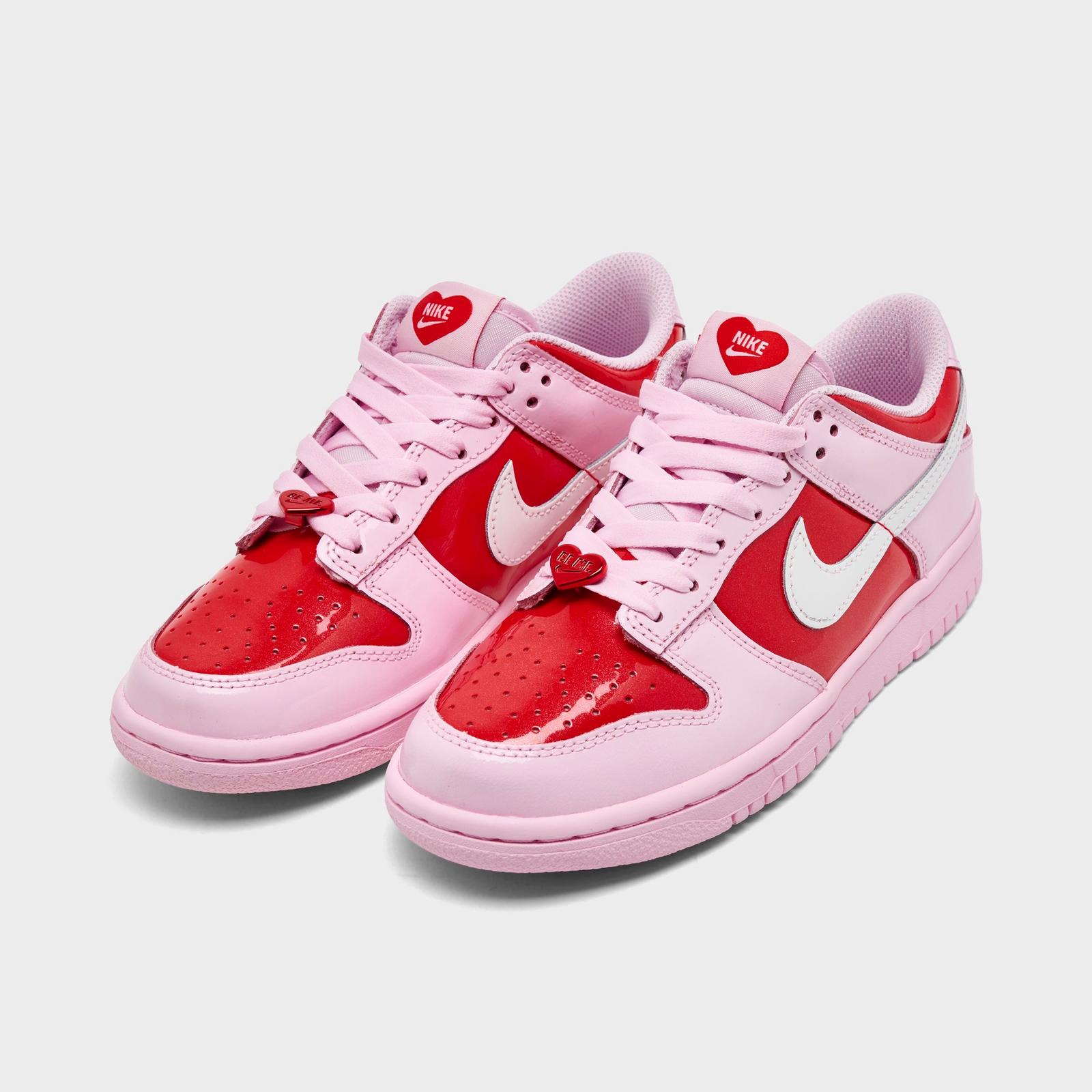 Girls' Big Kids' Nike Dunk Low Casual Shoes - Pink Foam/Light Crimson/Summit White