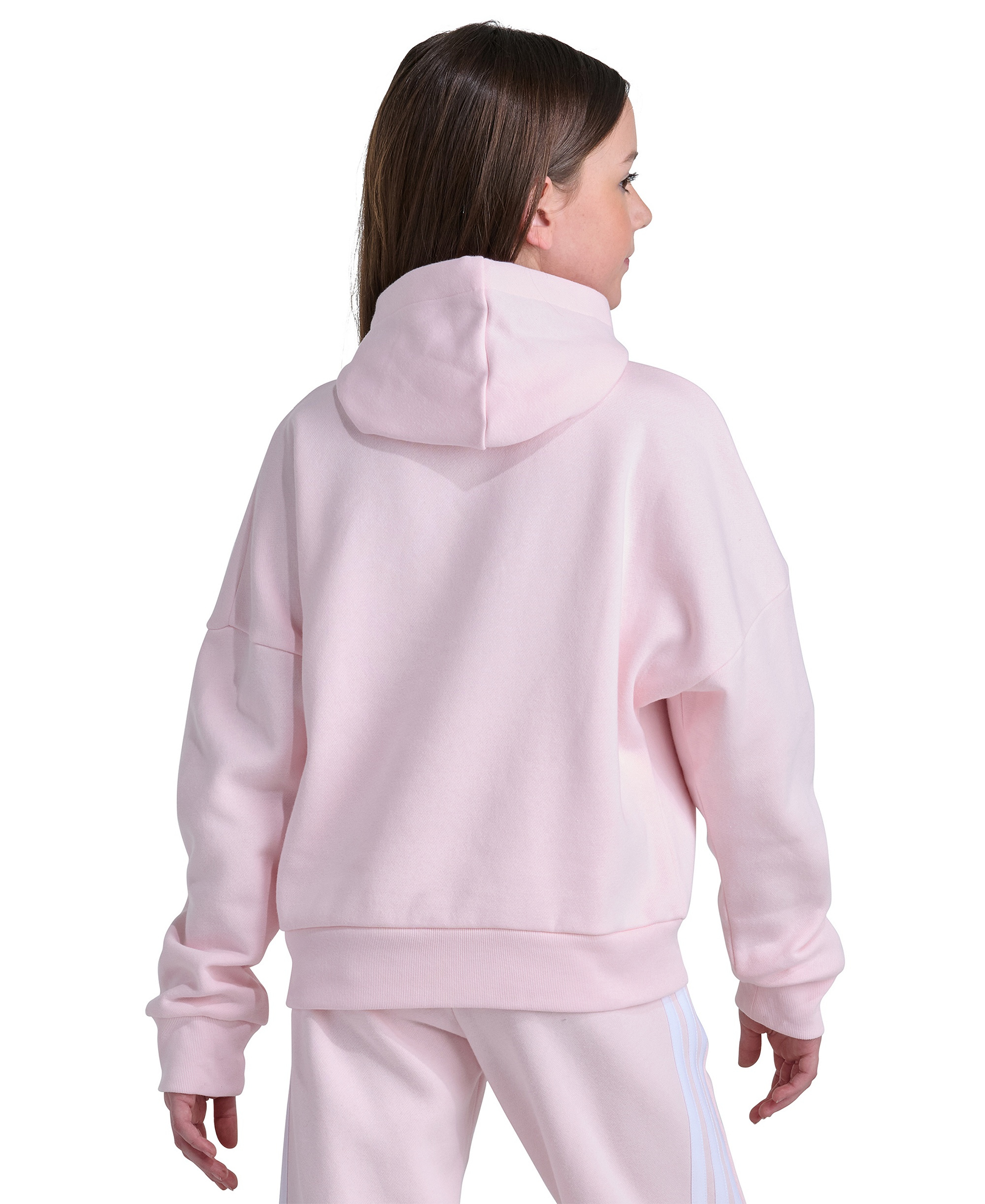 adidas Girls' 8-16 Long-Sleeve Hooded Sweatshirt - Light Pink