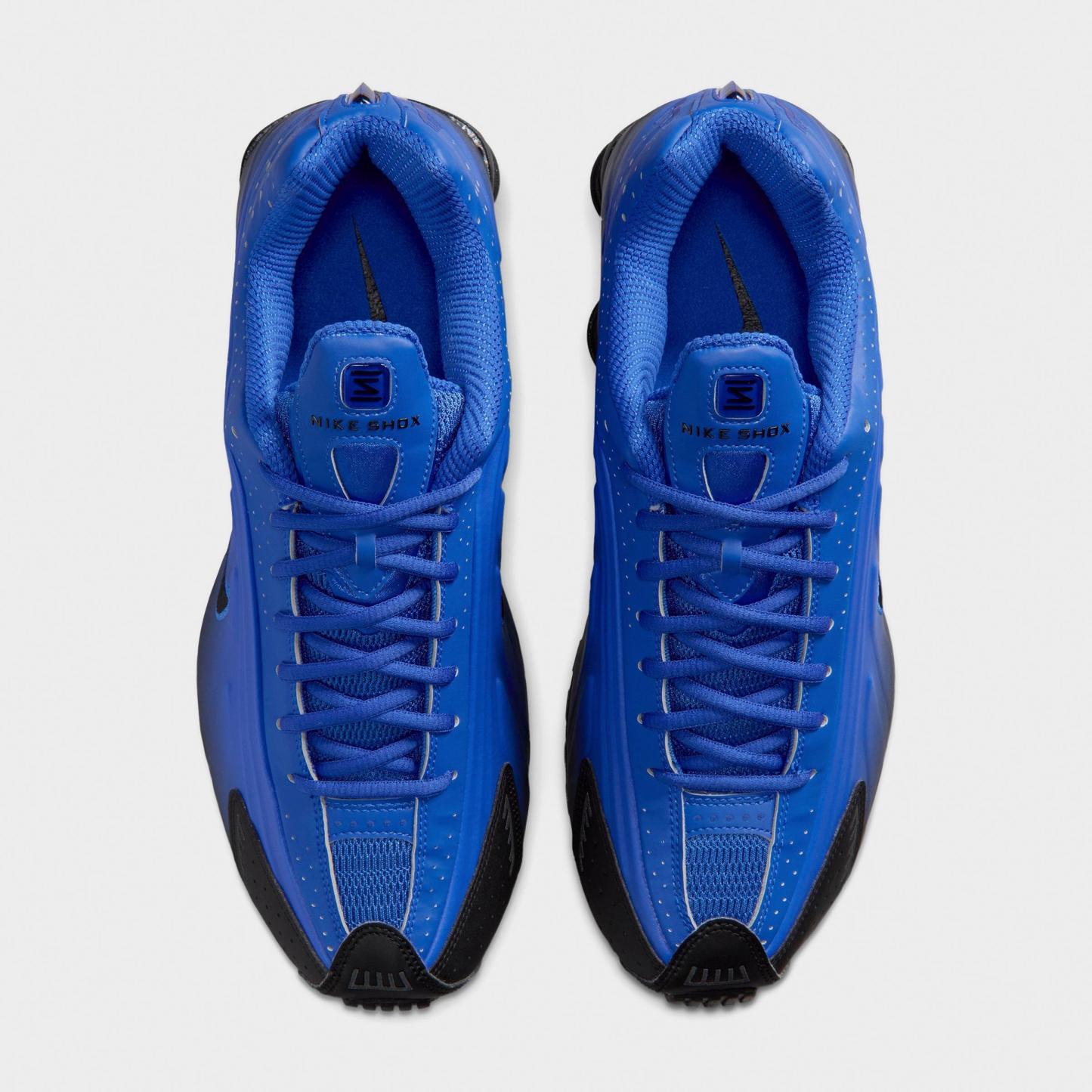 Men's Nithtke Shox R4 Casual Shoes - Racer Blue/Black/Black - Top view