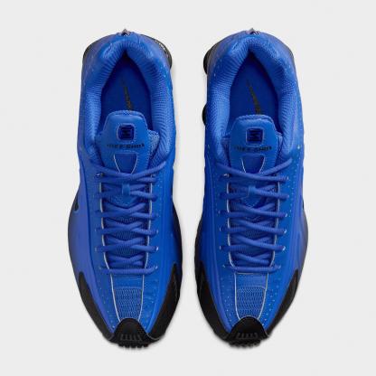 Men's Nithtke Shox R4 Casual Shoes - Racer Blue/Black/Black - Top view