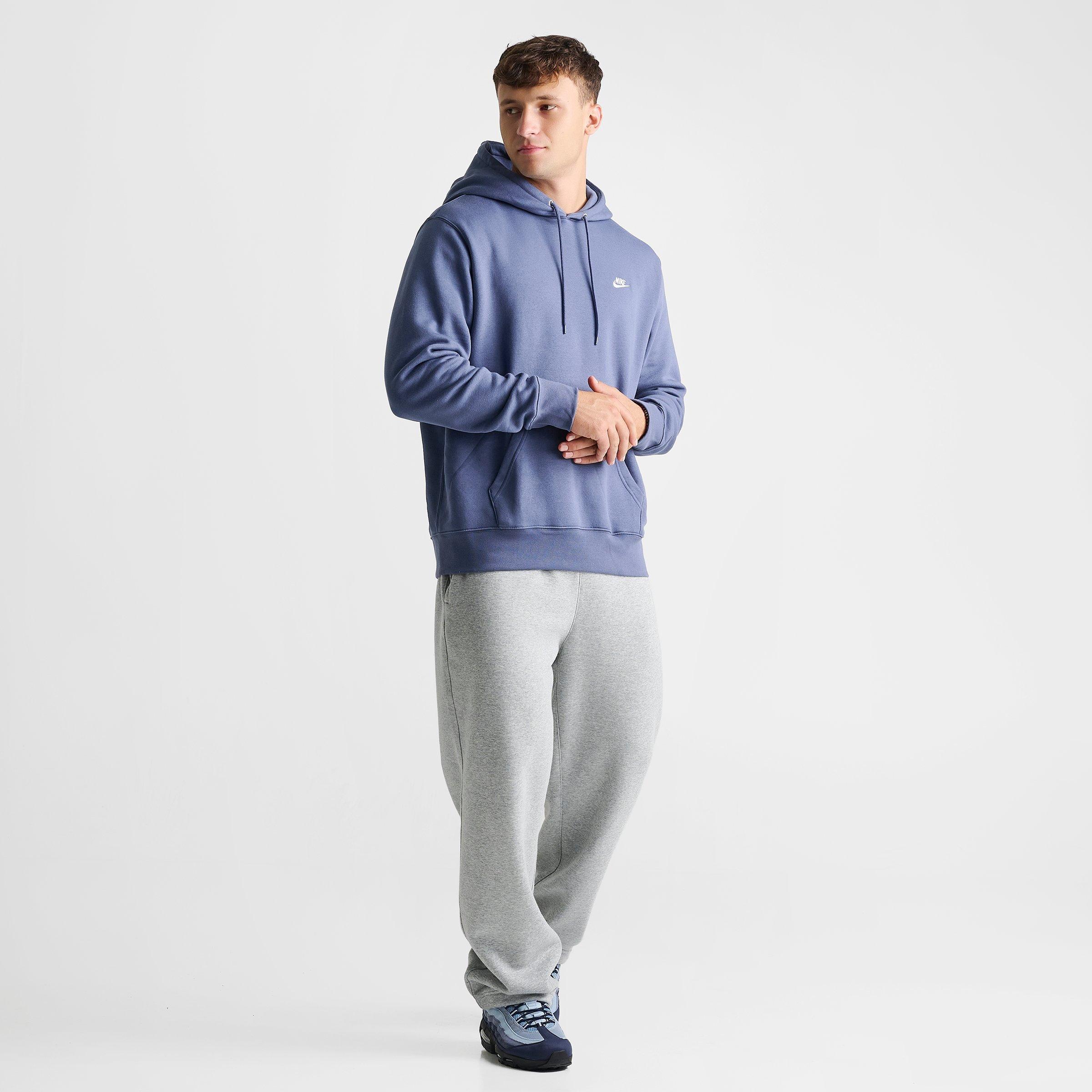 Men's Nithtke Club Fleece Premium Embroidered Pullover Hoodie - Part 1 - Diffused Blue/Diffused Blue/White