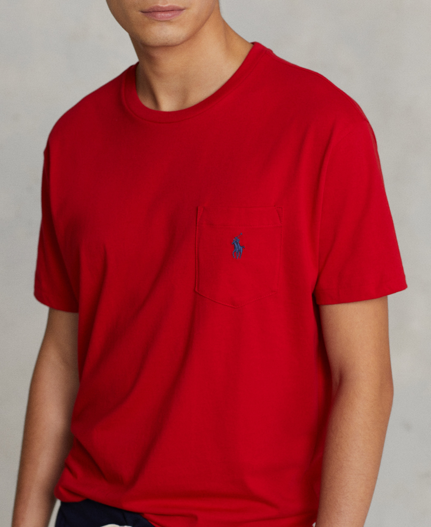 Polo Ralph Lauren Men's Classic-Fit Crewneck Pocket T-Shirt - Red