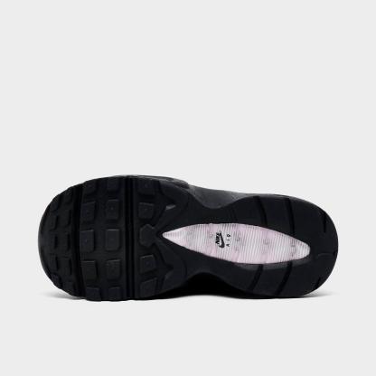 Kids' Toddler Nithtke Air Max 95 Casual Shoes - Black/Pink Foam/White/Medium Grey - Bottom view