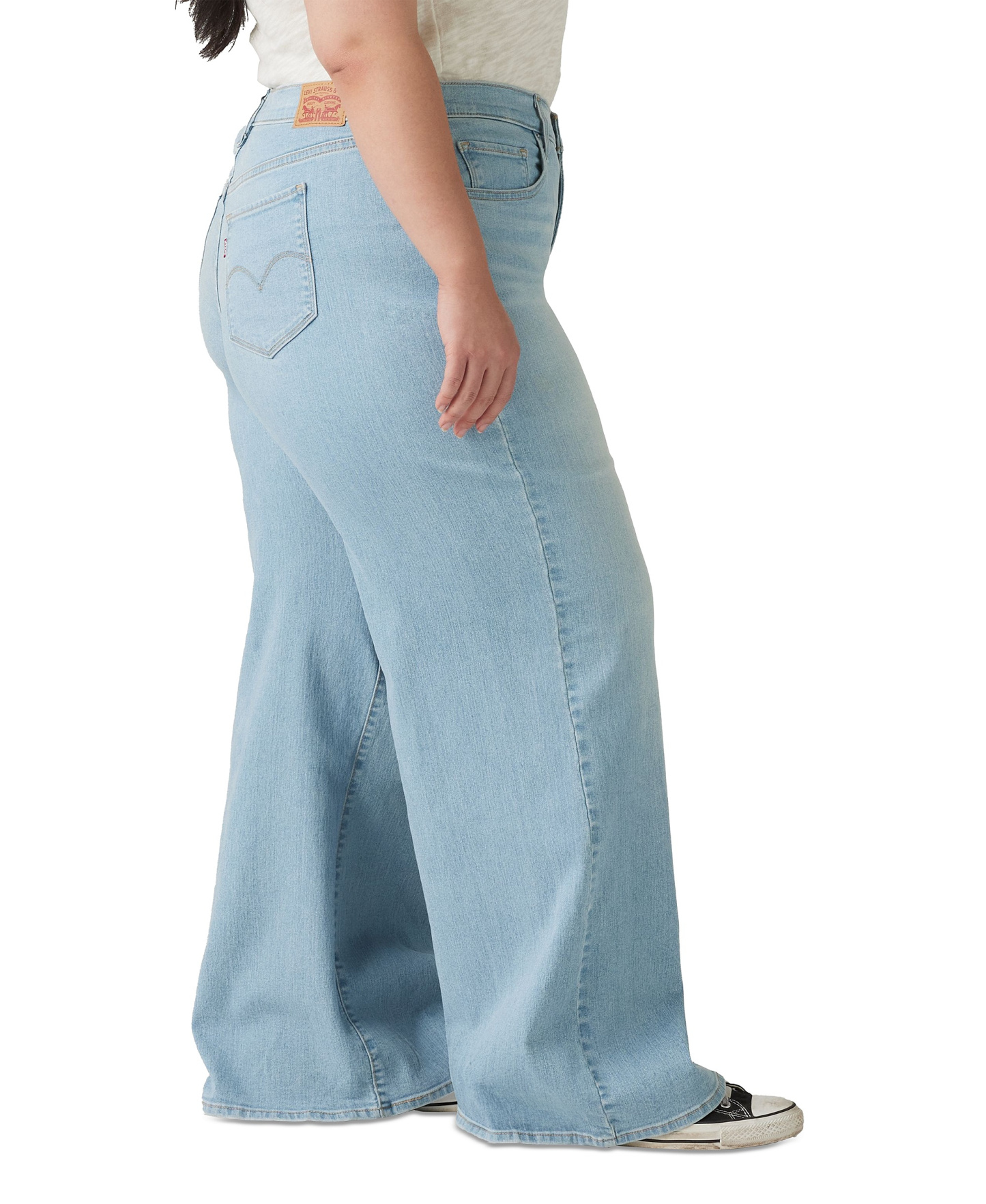 Levi's Women's 318 Shaping Stellar-Stretch Wide-Leg Jeans - Tall Glass Of Water