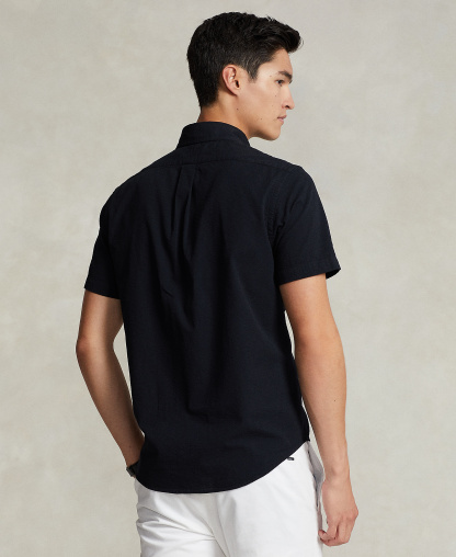 Polo Ralph Lauren Men's RL Prepster Classic-Fit Seersucker Shirt - Polo Black