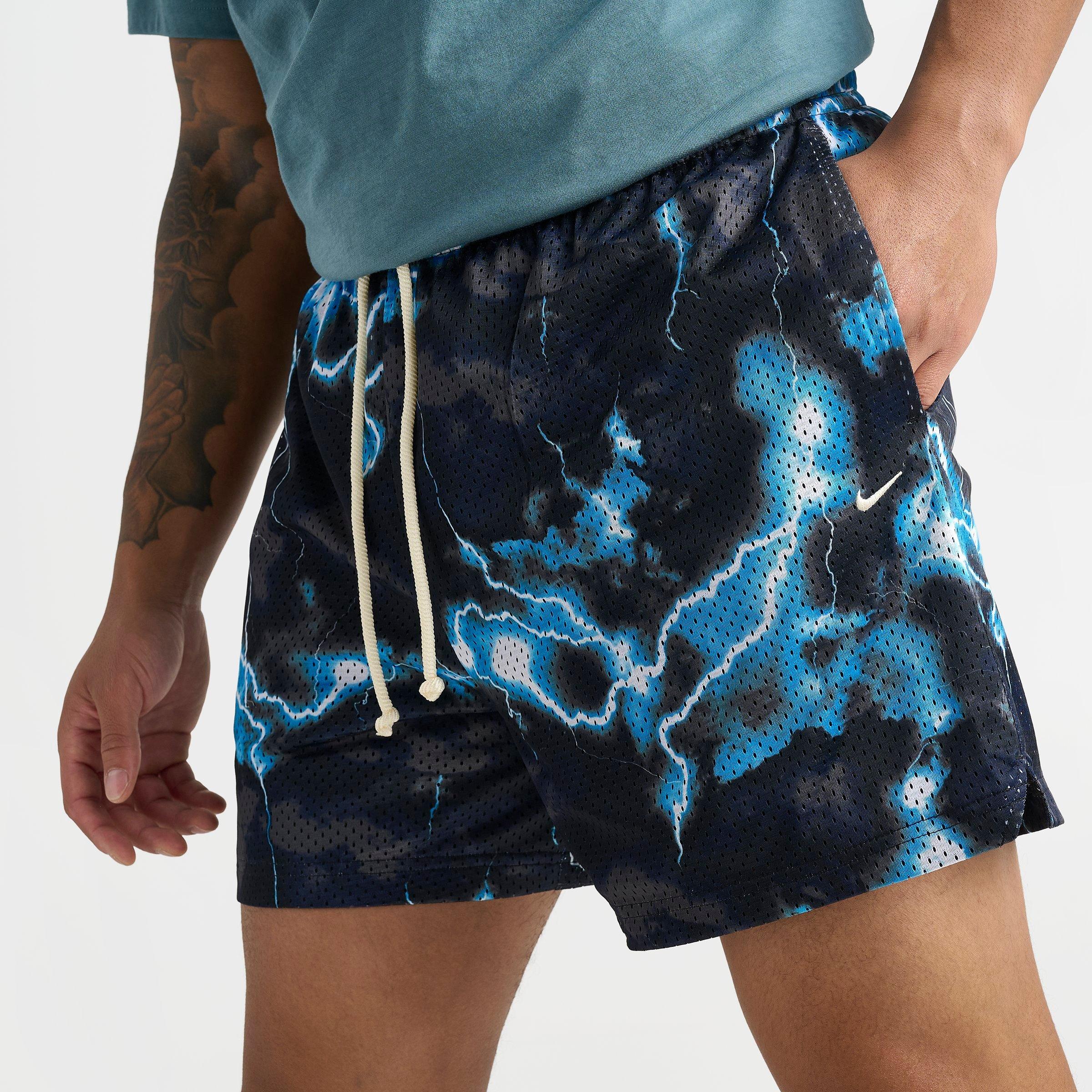 Men's Nithtke Standard Issue Dri-FIT 5" Lightning Mesh Basketball Shorts - Light Current Blue/Black/Pale Ivory