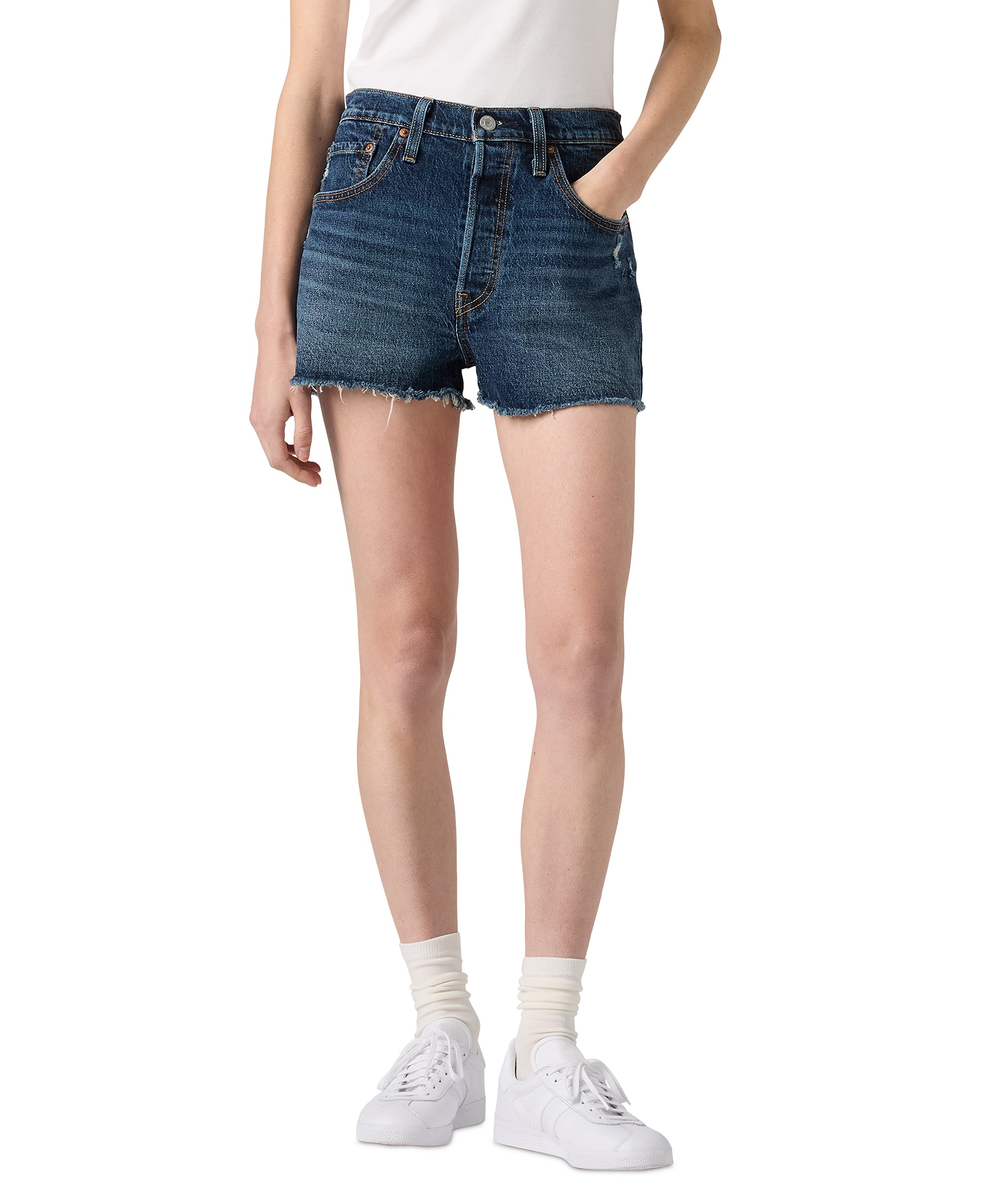 Levi's Women's 501 Button Fly Cotton High-Rise Denim Shorts - Personal Pair