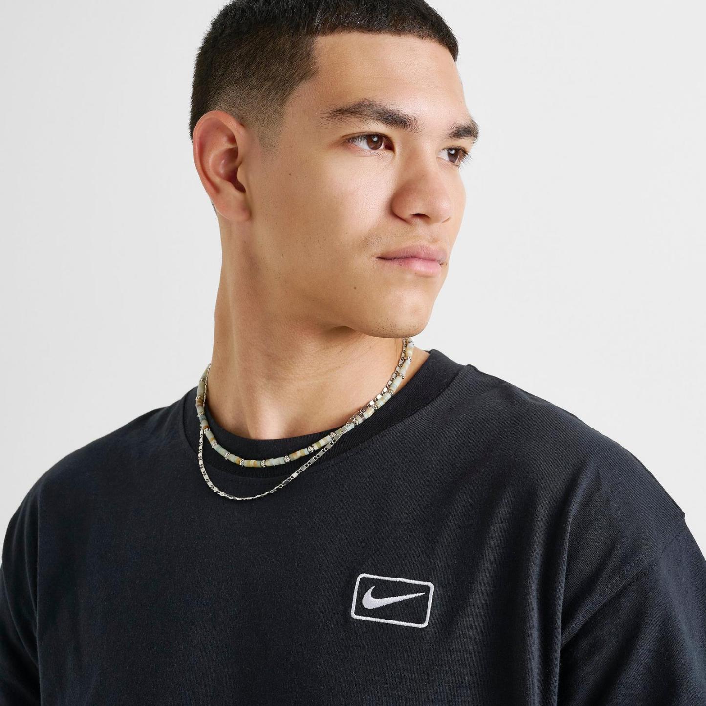 Men's Nike Sportswear Swoosh Box T-Shirt - Black