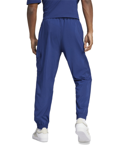 adidas Men's Essentials Small Logo Cargo Pants - Dark Blue / White