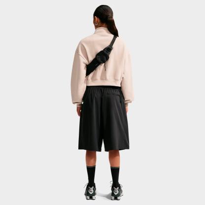 Women's Nithtke Studio Fleece Medium-Weight Oversized Cropped Quarter-Zip Jacket - Cream II/Sail