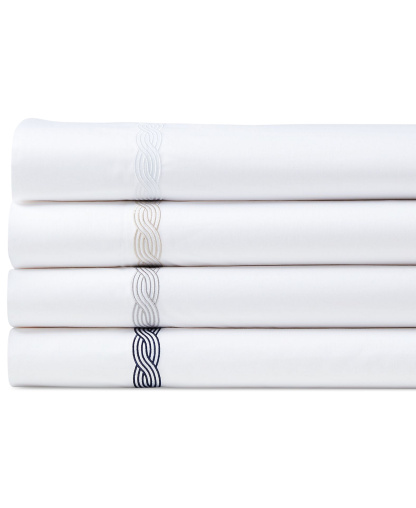 Lauren Ralph Lauren Spencer Cable Embroidery 4-Pc. Sheet Set, Queen - Grey