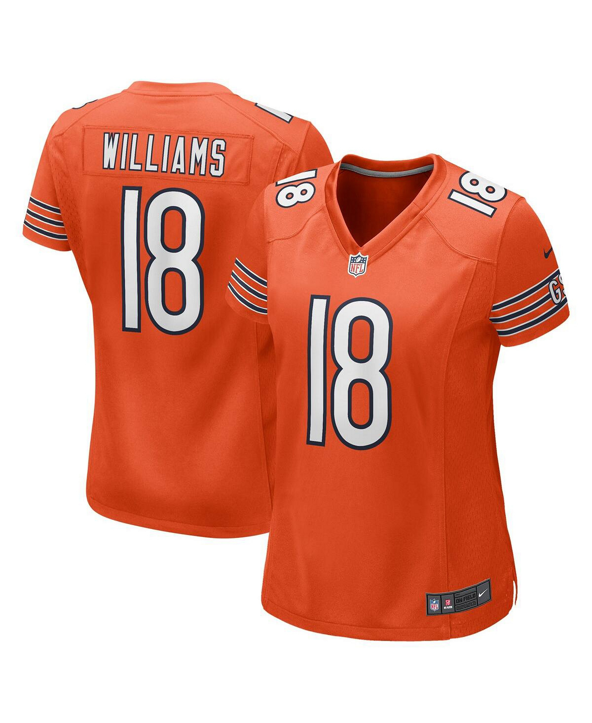 Nike Women's Caleb Williams Chicago Bears 2024 NFL Draft First Round Pick Player Game Jersey - Orange