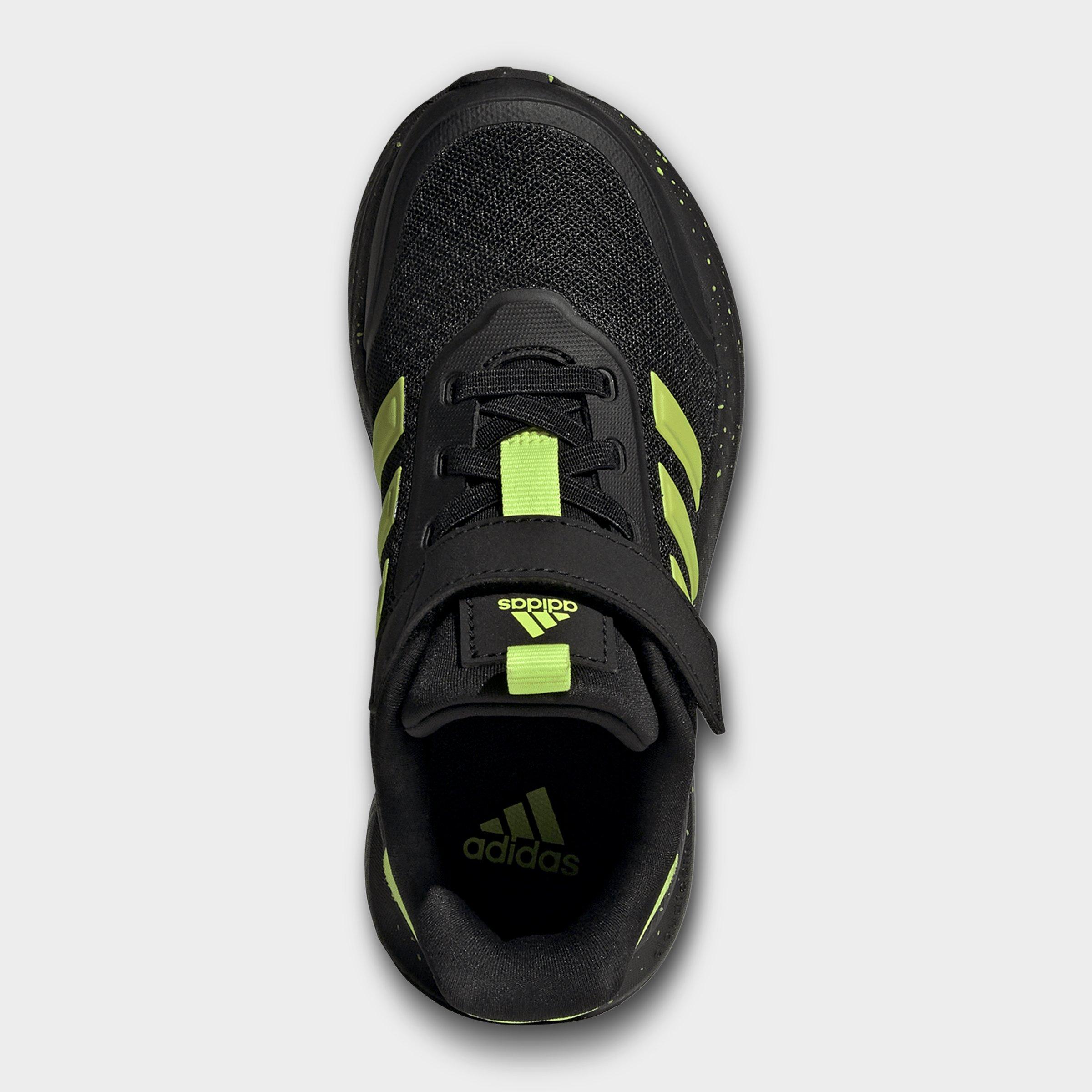 Little Kids' adidas X_PLR Path Hook-And-Loop Stretch Lace Casual Shoes - Core Black/Solar Slime/Solar Slime - Top view