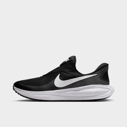 Men's Nithtke Revolution 8 EasyOn Running Shoes - Black/Anthracite/Wolf Grey/White (HQ2414-001) - Left shoe facing left. Outside of the shoe.