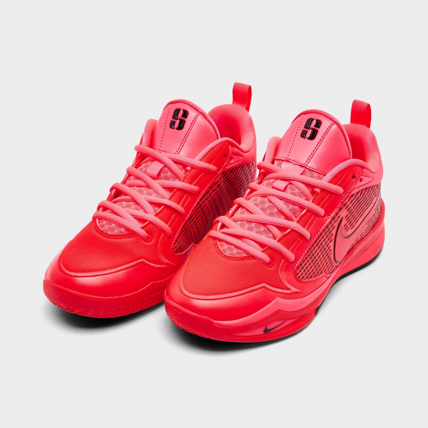 Big Kids' Nithtke Sabrina 4 SE Basketball Shoes - Bright Crimson/Black/Hot Punch/Infrared - Both shoes facing left