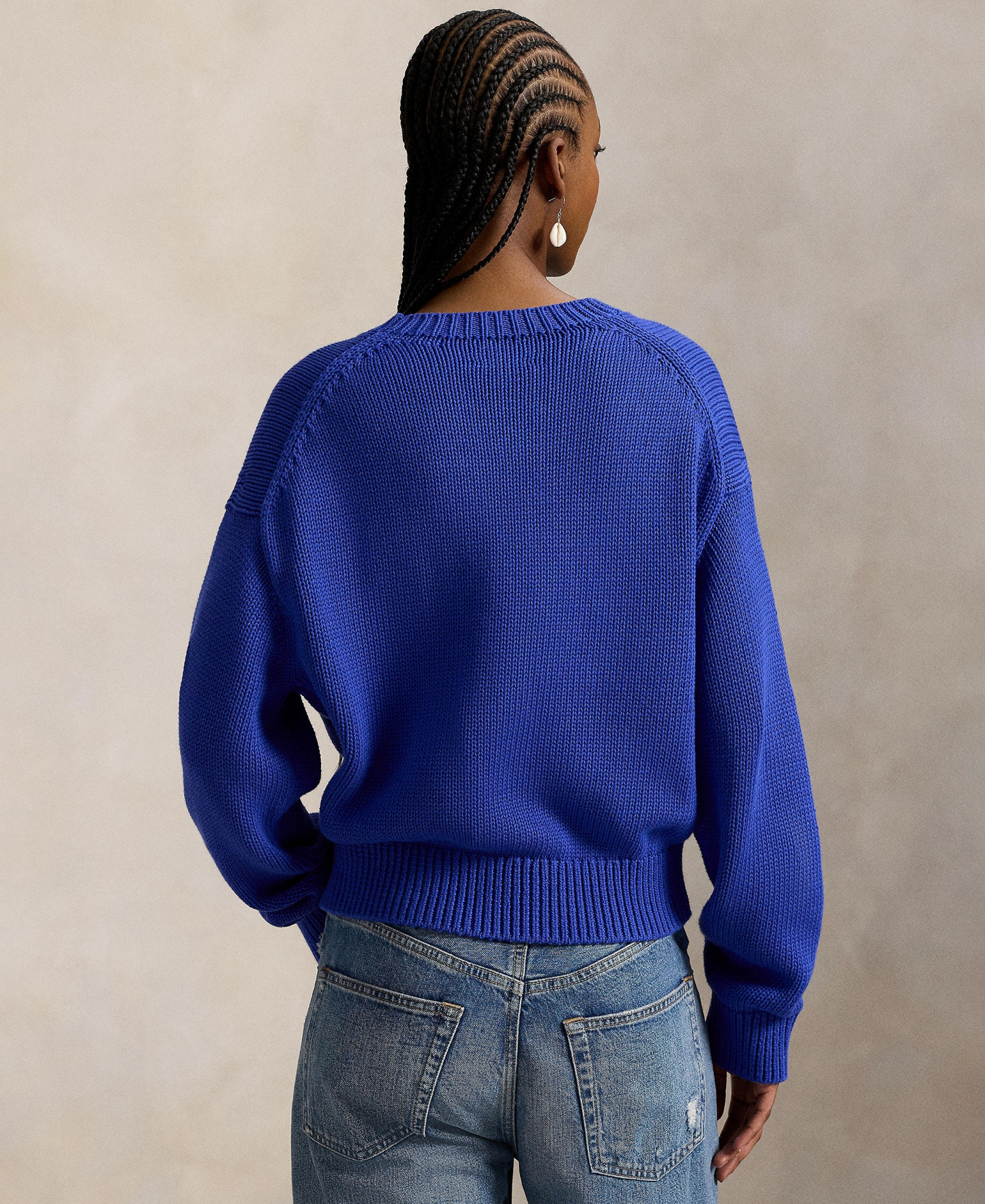 Polo Ralph Lauren Women's Big Pony Crewneck Sweater - Bright royal