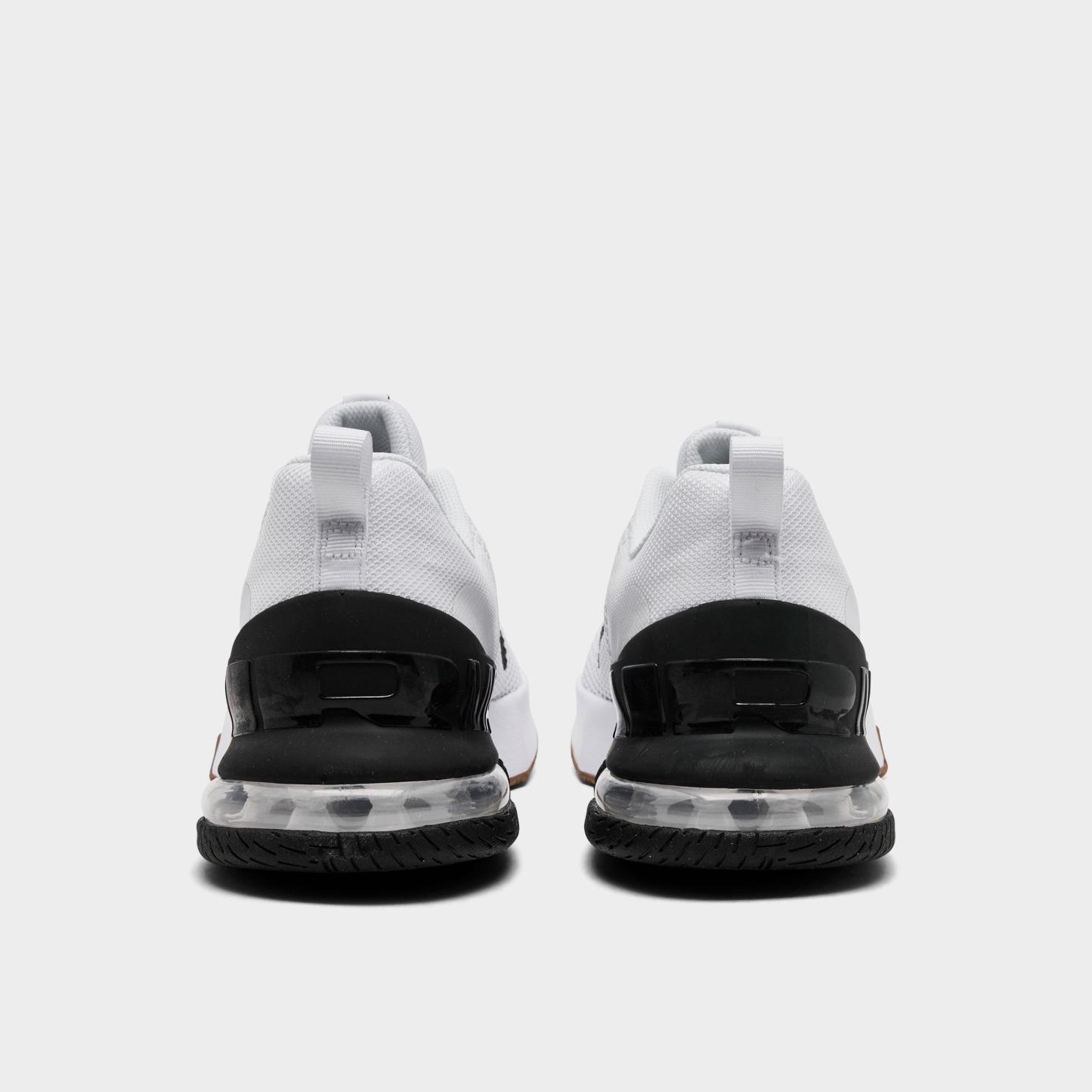Men's Nithtke Air Max Alpha Trainer 6 Training Shoes - Part 3 - White/Black/Gum Medium Brown/White - Back view