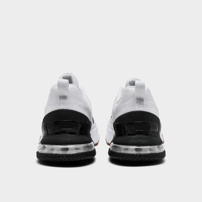 Men's Nithtke Air Max Alpha Trainer 6 Training Shoes - Part 3 - White/Black/Gum Medium Brown/White - Back view