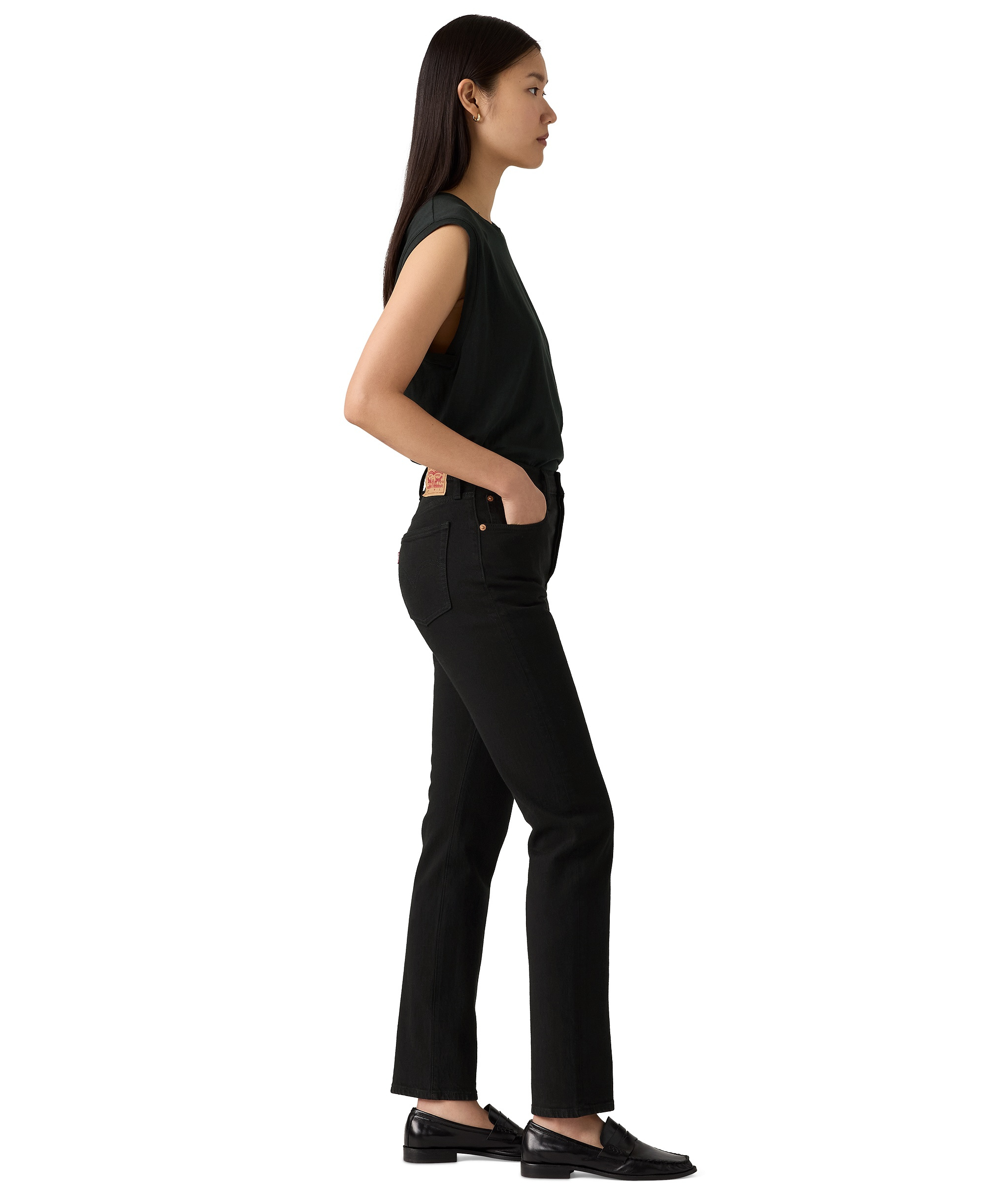 Levi's Women's 501 Original-Fit Straight-Leg Jeans - Black Sprout