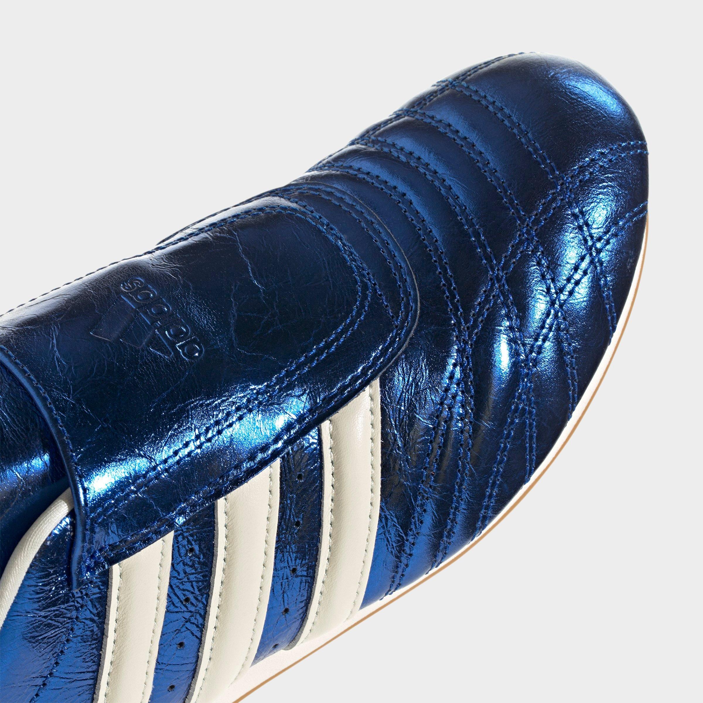 Women's adidas Originals Taekwondo Cow Print Casual Shoes - Royal Blue/Off White/Gum - Detail shot