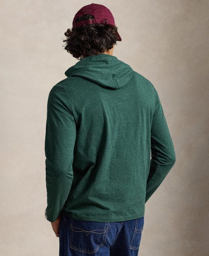 Polo Ralph Lauren Men's Hooded Jersey - Scotch Pine Heather/C3935