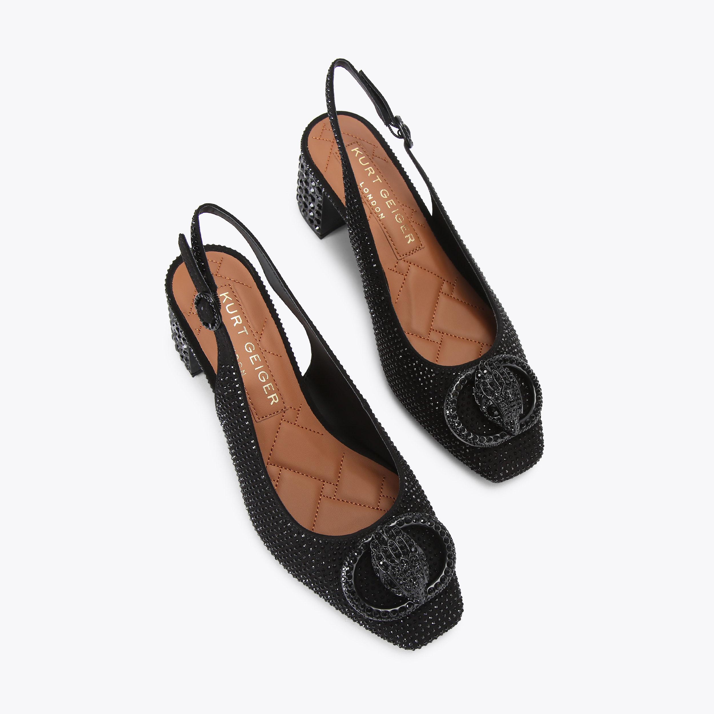 Kurt Geiger London Chelsea Block Sling Dr - Black - view 3