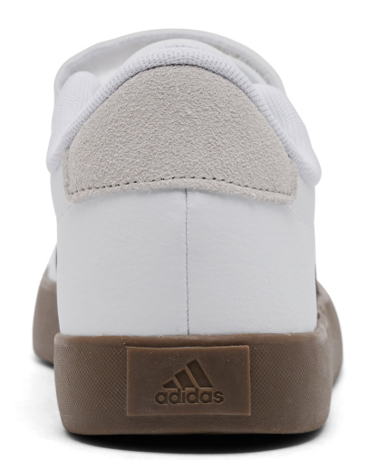 adidas Little Kids VL Court 3.0 Fastening Strap Casual Sneakers from Finish Line - White, Black