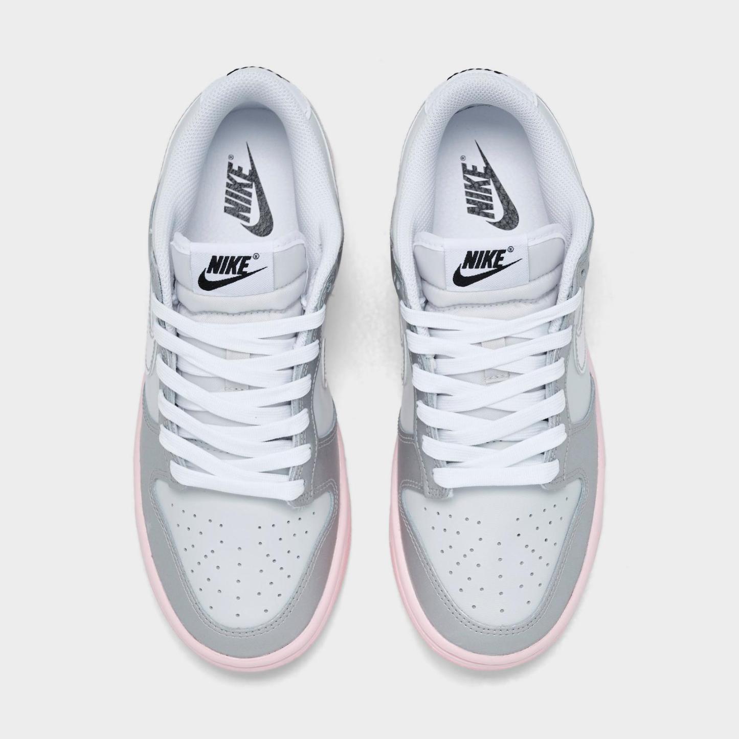 Women's Nike Dunk Low LX Casual Shoes - Photon Dust/Pink Foam/Medium Soft Pink/Metallic Silver