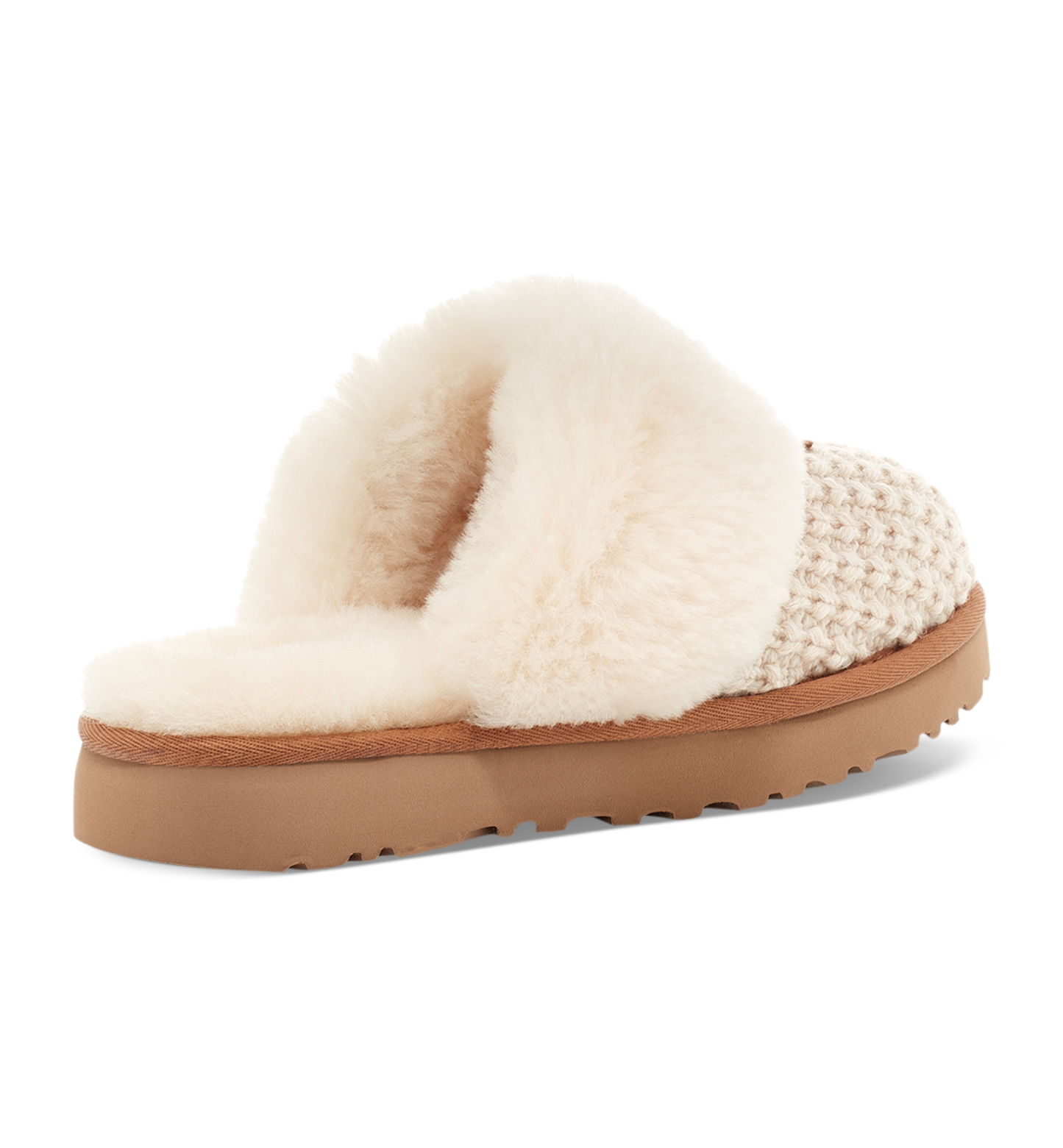 UGG® Women's Cozy Faux-Shearling Round Toe Slippers - Cream