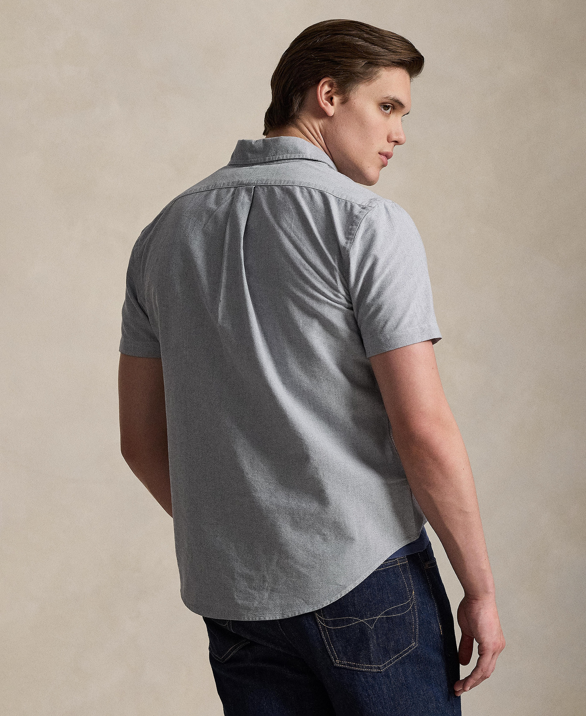 Polo Ralph Lauren Men's Classic-Fit Short-Sleeve Oxford Shirt - Navy