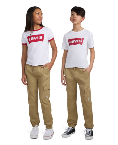 Levi's Big Boys Relaxed Fit Drawstring Cargo Jogger Pants - Harvest Gold