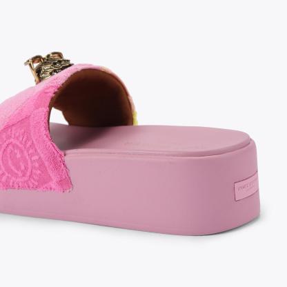 Kurt Geiger London Meena Eagle Platform Slide - Pink - view 4