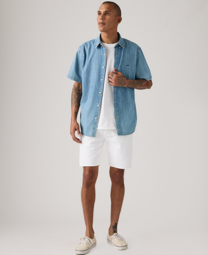 Levi's Men's 501™ Original Hemmed Stretch 9" Jean Shorts - Optic Daisy
