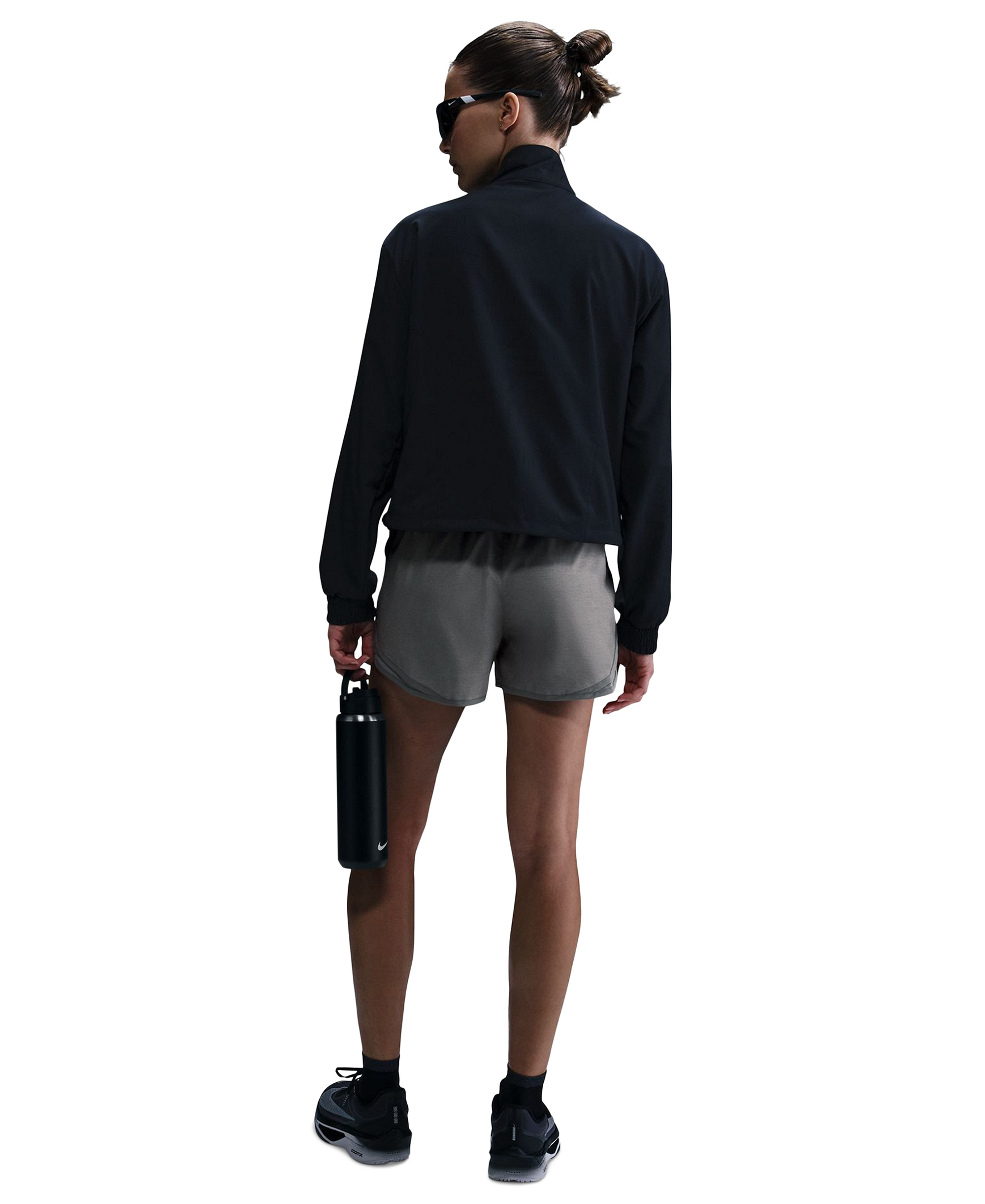 Nike Women's Tempo Dri-FIT Mid-Rise Running Shorts - Smoke Gray/Reflective Silver
