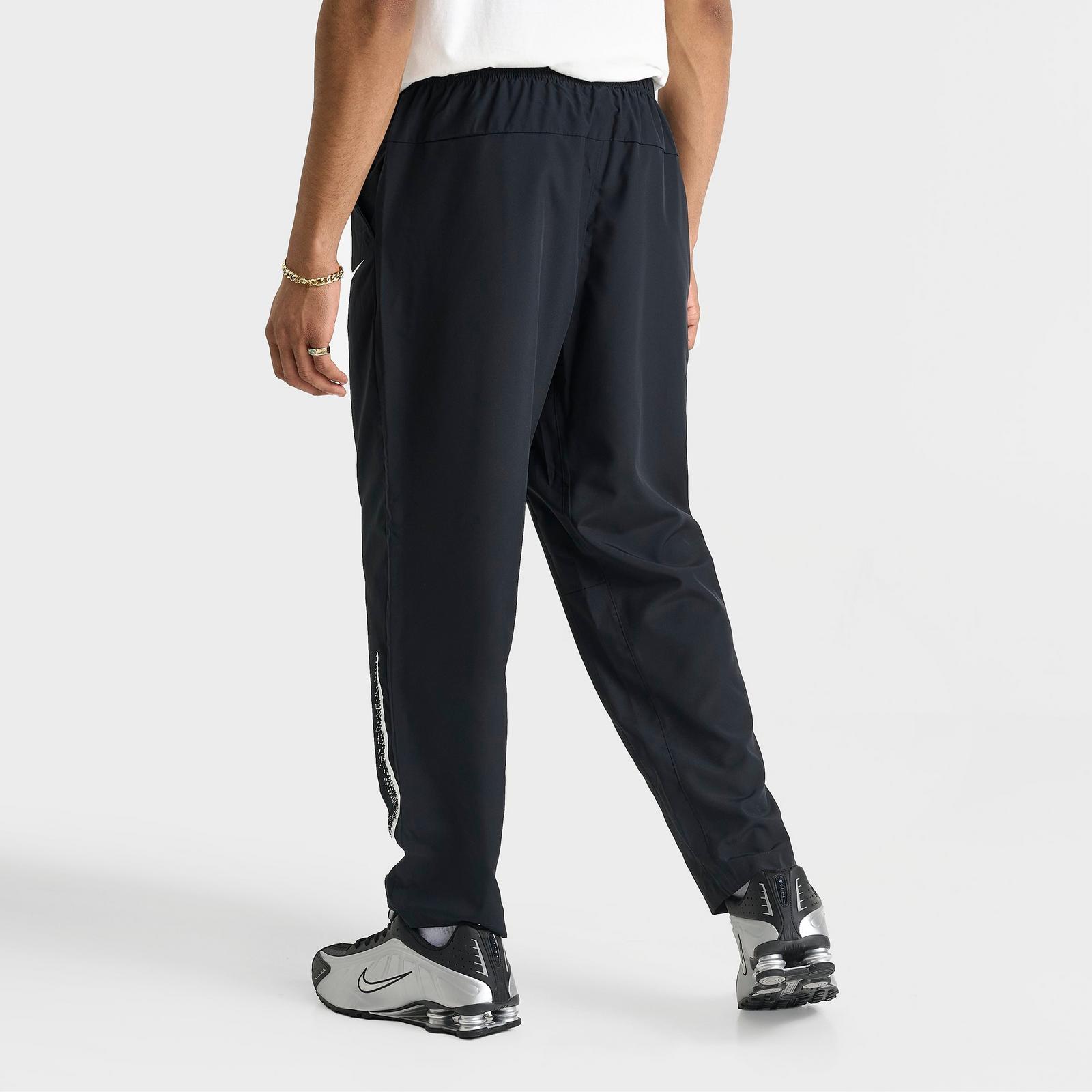 Men's Nike Dri-FIT Form Graphic Track Pants - Black/Dark Smoke Grey