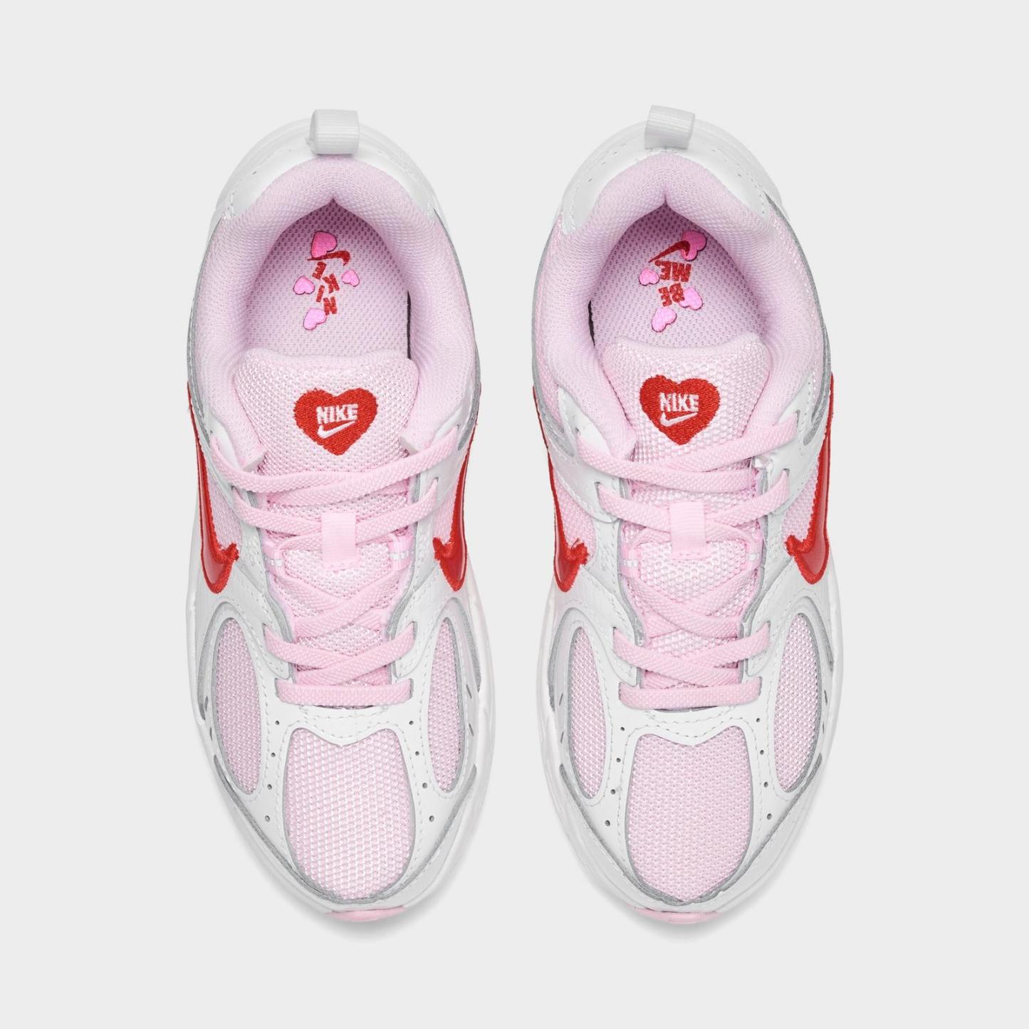 Little Kids' Nike V5 RNR Stretch Lace Casual Shoes - Summit White/Pink Foam/Playful Pink/Light Crimson