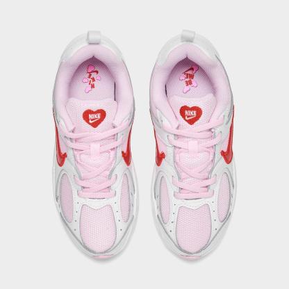 Little Kids' Nike V5 RNR Stretch Lace Casual Shoes - Summit White/Pink Foam/Playful Pink/Light Crimson
