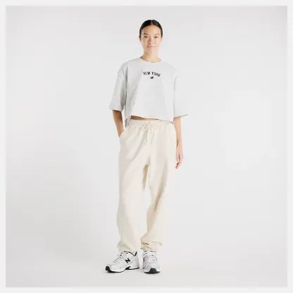 New Balance New York City Cropped Logo T-Shirt, WT61L57IAHH