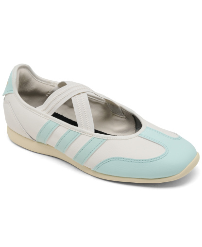 adidas Big Girls Barreda Mary Jane Lifestyle Sneakers - White, Mint, Vanilla