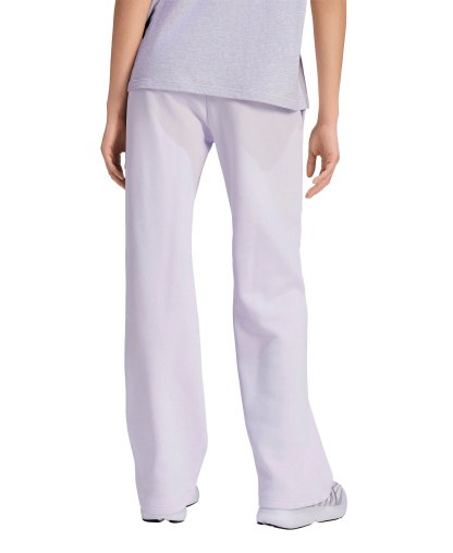 adidas Women's Essentials Small Logo Feel Cozy Open Hem Pants - Frozen Purple/White