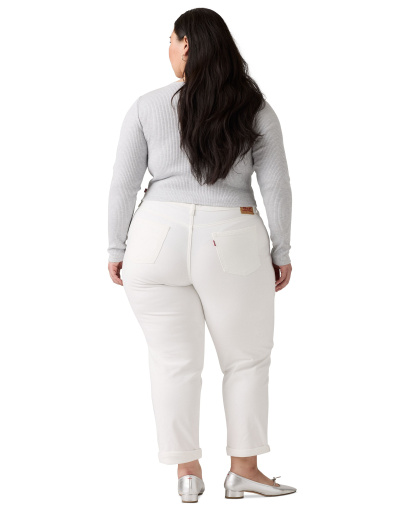 Levi's Women's Relaxed Boyfriend Tapered Leg Jeans - Simply White