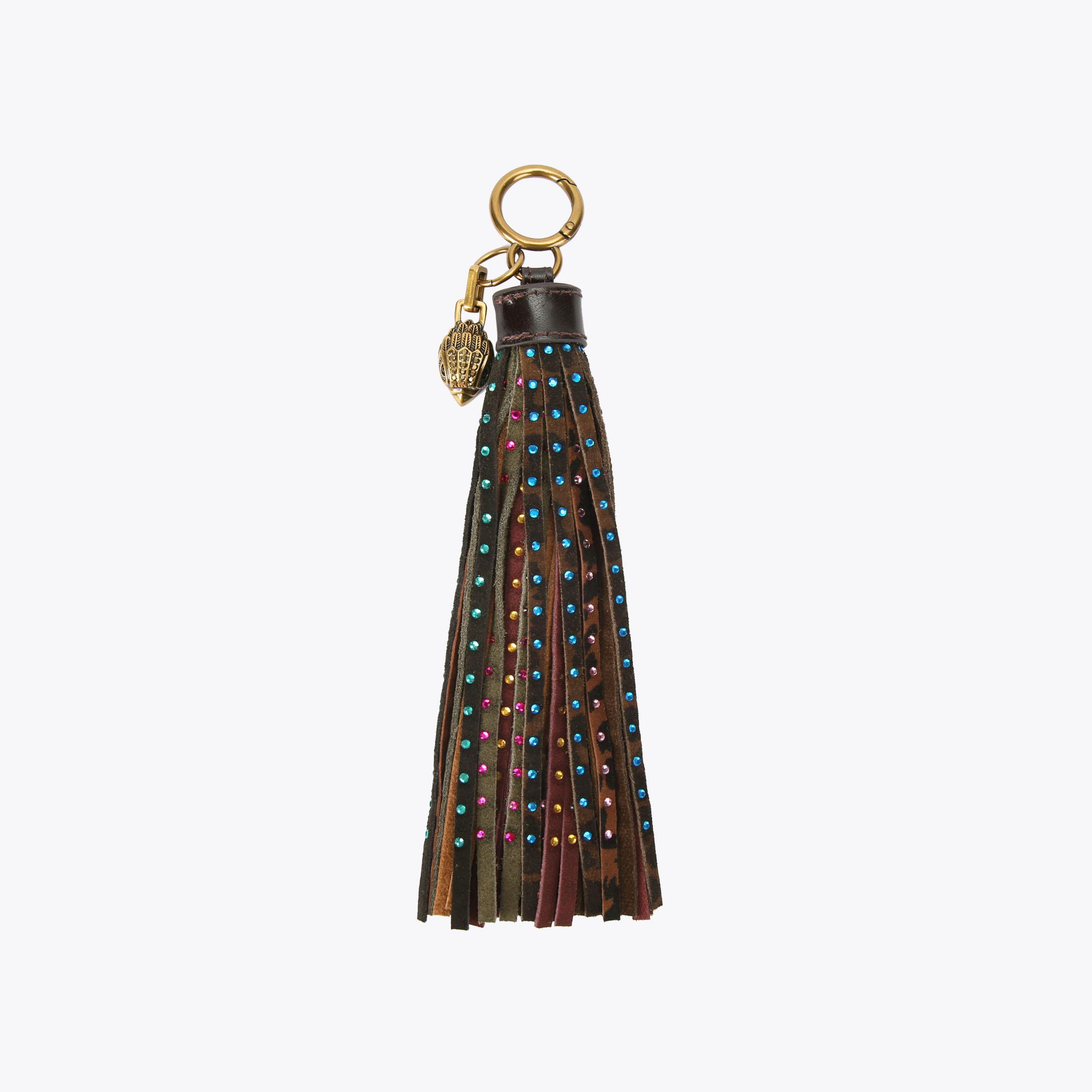 Kurt Geiger London Tassel Crystal Charm - Brown
