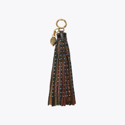 Kurt Geiger London Tassel Crystal Charm - Brown