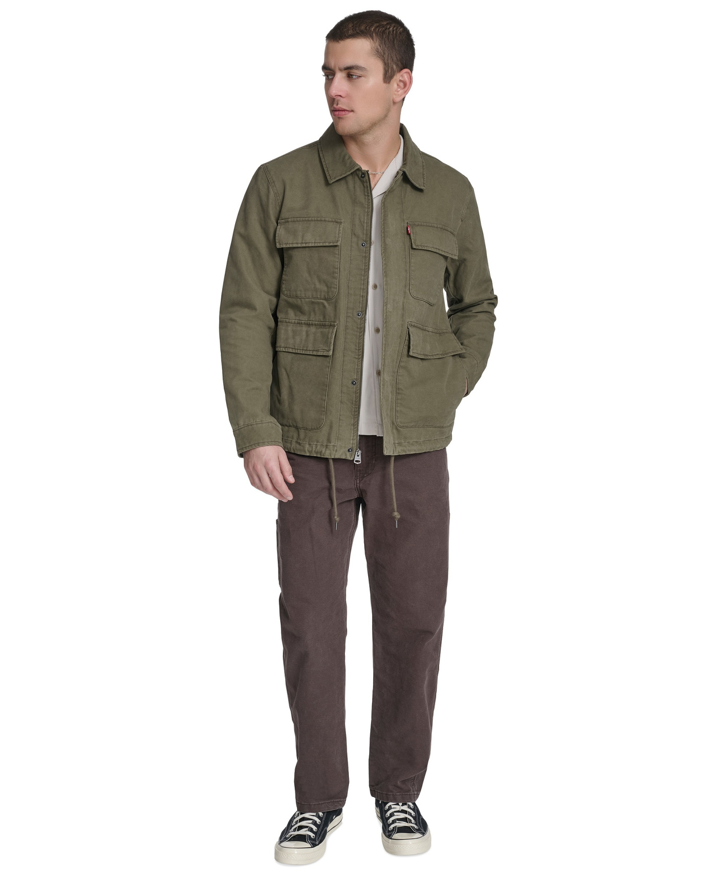 Levi's Men's Cotton Canvas Field Jacket - Olive
