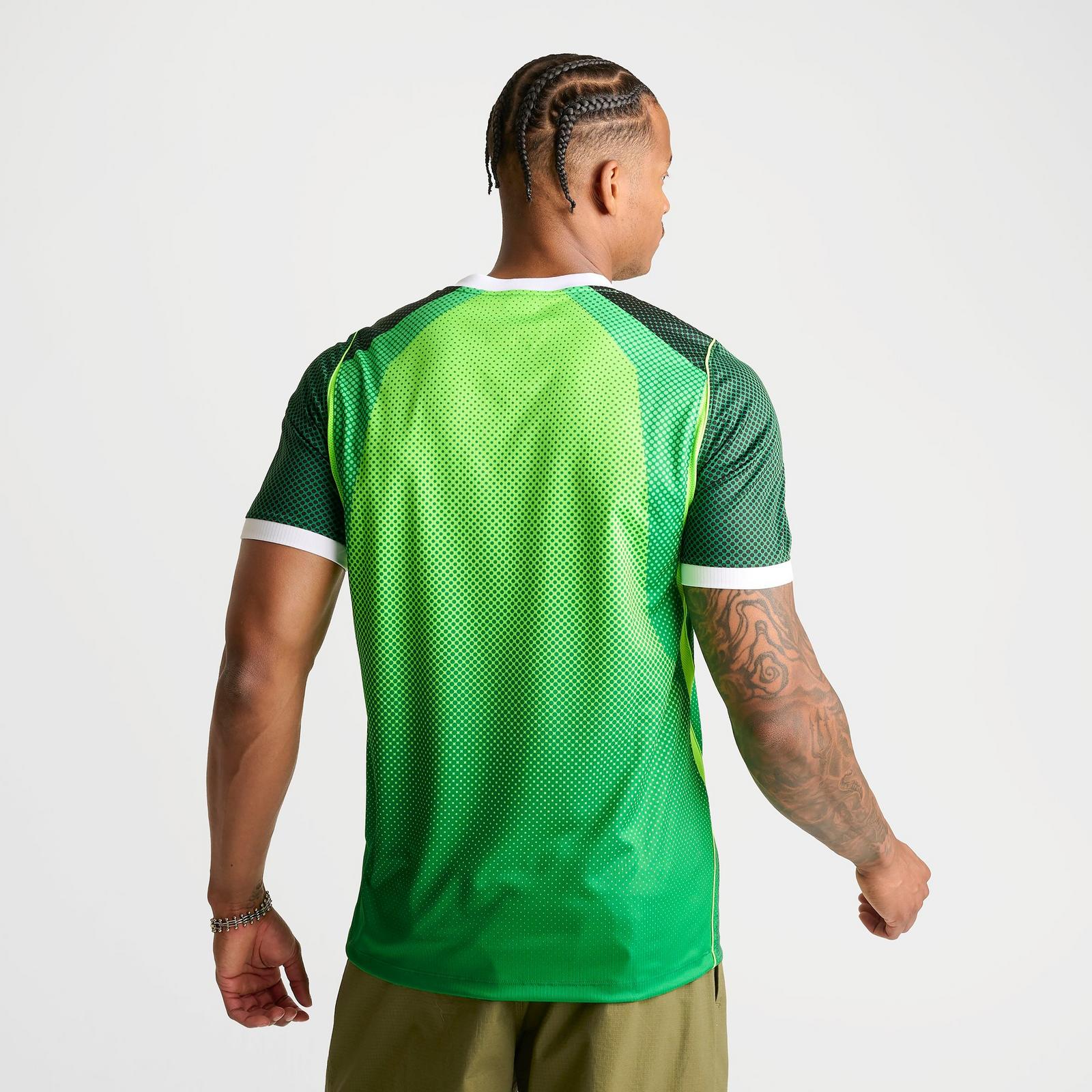 Men's Nike Nigeria 2026 Stadium Home Dri-FIT Replica Soccer Jersey - Pine Green/Electric Green/White