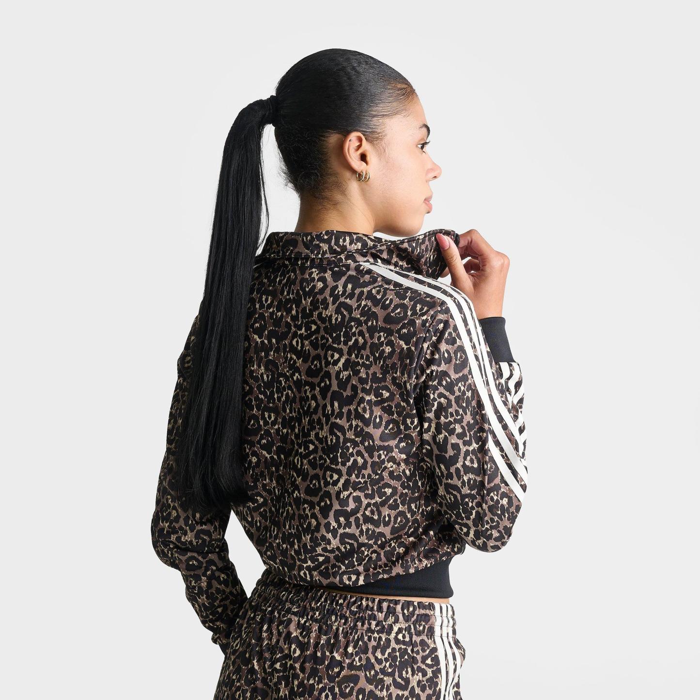 Women's adidas Originals Firebird Leopard Print Track Jacket - Leopard
