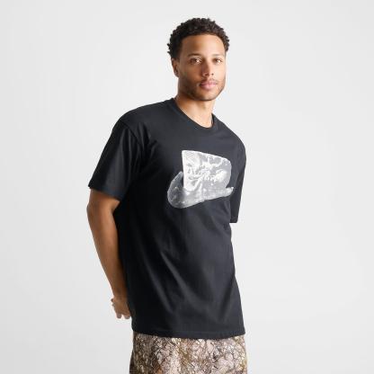 Men's Nithtke Sportswear Swoosh Stone T-Shirt - Black