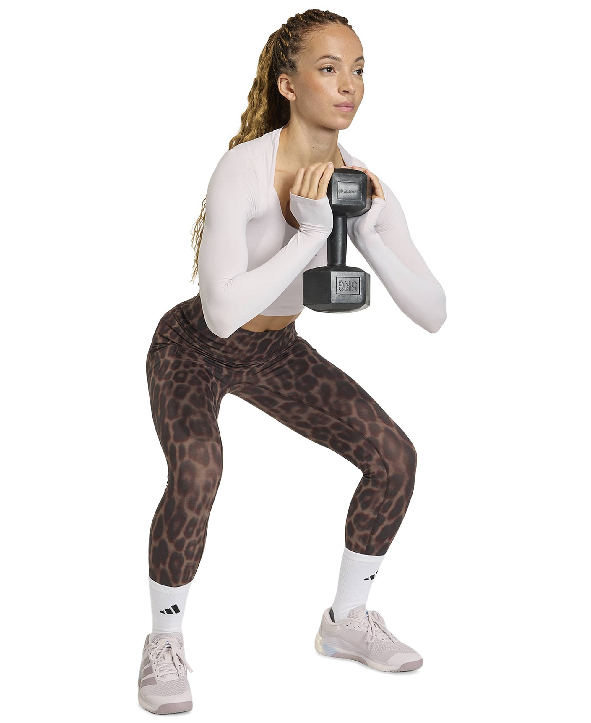 adidas Women's Optimé Leopard 7/8 Leggings - Cheetah